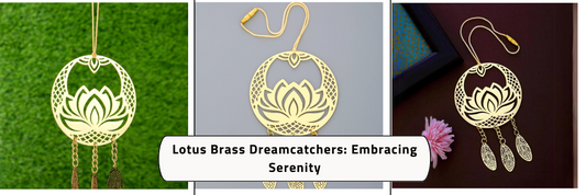 Lotus Brass Dreamcatchers: Embracing Serenit