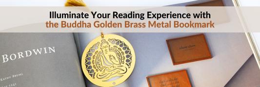 Illuminate Your Reading Experience with the Buddha Golden Brass Metal Bookmark