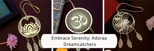 Embrace Serenity: Adoraa Brass Dreamcatchers