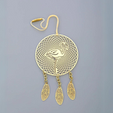 Brass Metal Flamingo Bird Dream Catcher