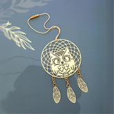 Brass Metal Owl Dream Catcher