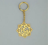 Gol Ganesha Brass Key Chain