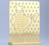 India Vande Matram Desk/Car Dashboard Décor crafted in brass with golden finish