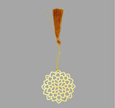 Lotus Golden Brass Metal Bookmark