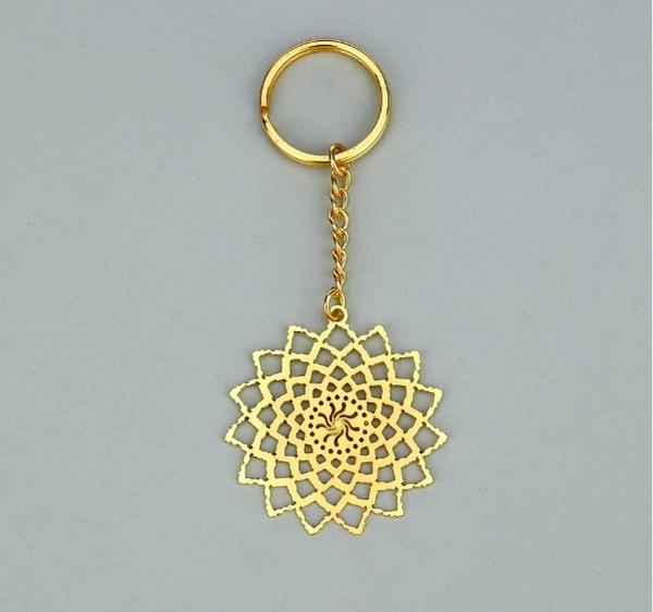 Noor Collection Jaali Brass Key Chain