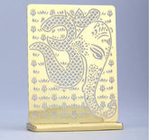 Om Ganesha covered Desk/Car Dashboard Décor crafted in brass with golden finish