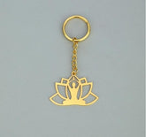 Rythym Collection Yoga Brass Key Chain