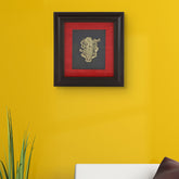 Adoraa's Shreenathji framed brass metal wall art décor