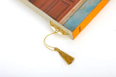 Tree of Life Golden Brass Metal Bookmark with Golden Tassel - Perfect Gift for Friends & Family