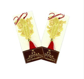 Pack of 2 - Shrinathji/ Shreenathji Hanging Accessories for Car rear view mirror Decor in Brass