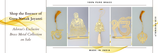 Shop the Essence of Guru Nanak Jayanti: Adoraa's Exclusive Brass Metal Collection on Sale