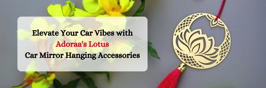 Elevate Your Car Vibes with Adoraa's Lotus Car Mirror Hanging Accessories