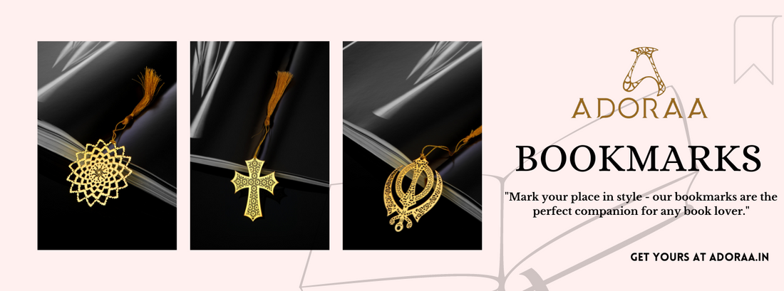 Mark Your Place in Style with These Exquisite Adoraa's Brass Bookmarks