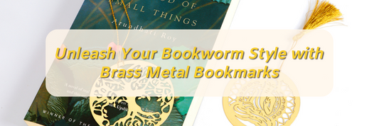 Unleash Your Bookworm Style with Brass Metal Bookmarks