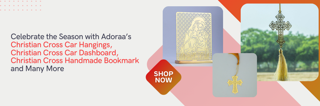 Celebrate the Season with Adoraa’s Christian Cross Car Hangings, Car Dashboard, Handmade Bookmark and Many More