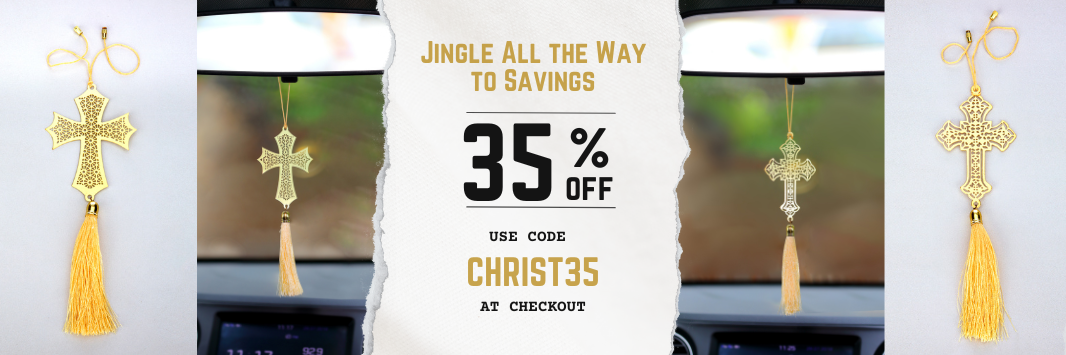 Jingle All the Way to Savings: Adoraa’s Christian Cross Car Hanging Accessories This Christmas