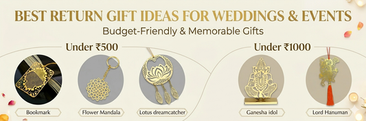 Best Return Gift Ideas for Weddings & Events Under ₹500 & ₹1000