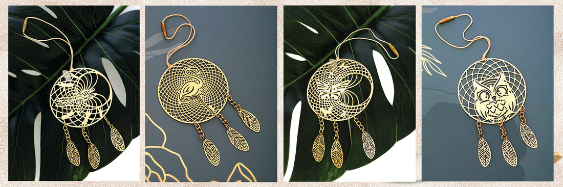 The magic of Dreamcatchers created in brass!