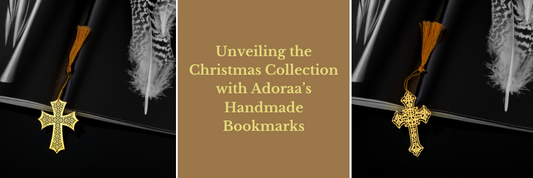 Unwrap the Savings: ADORAA's Christian Cross Symbol Golden Brass Metal- Handmade Bookmarks