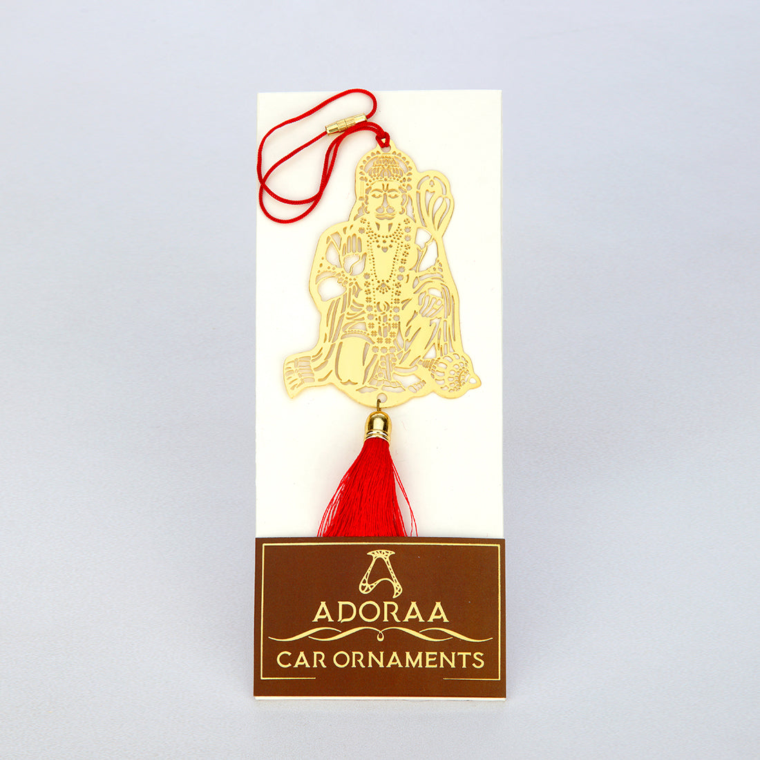 Jai Hanuman Bajrang Bali Hanging Accessories for Car rear view mirror Décor in Brass