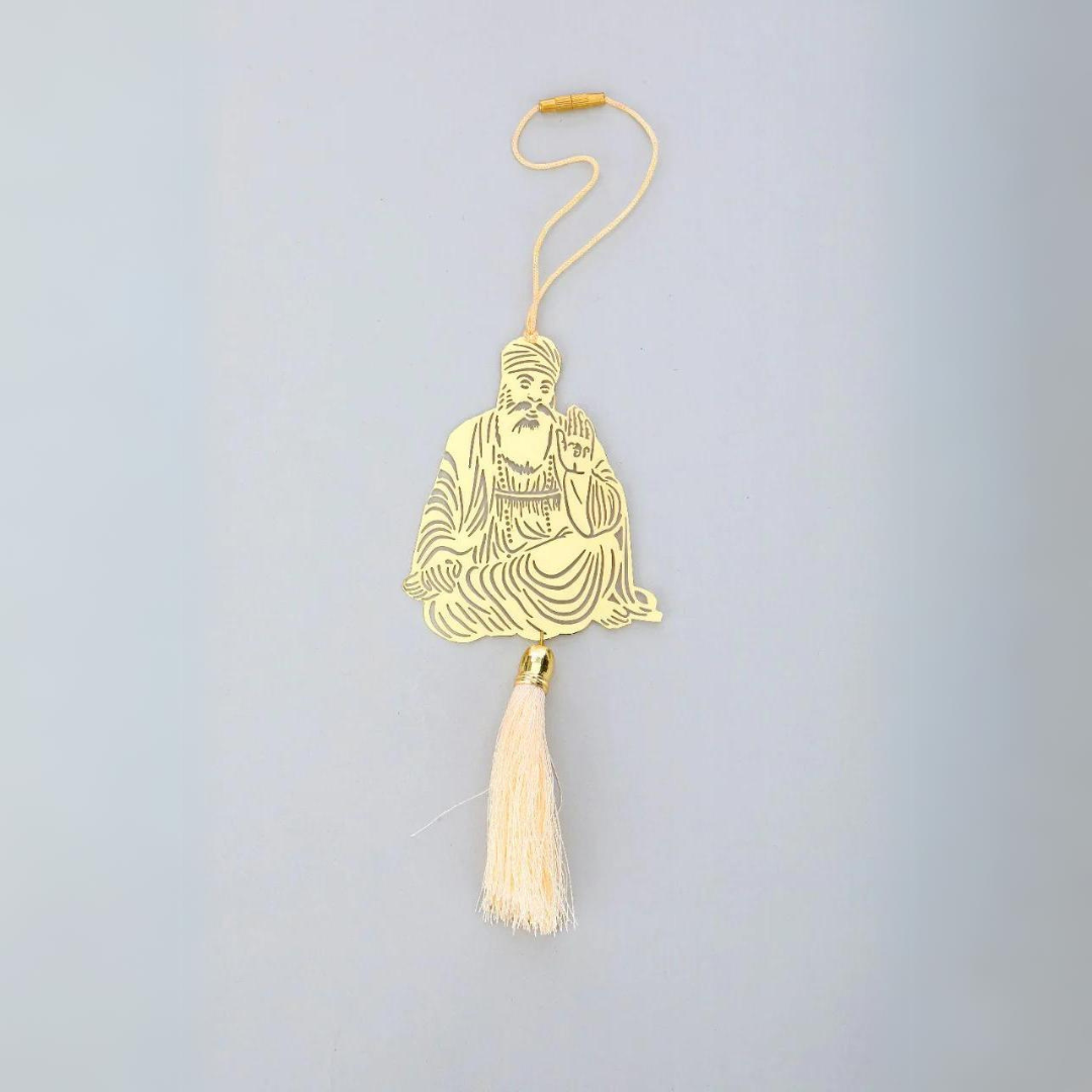 Gurunanak Devji  Car Rear View Mirror Décor in brass