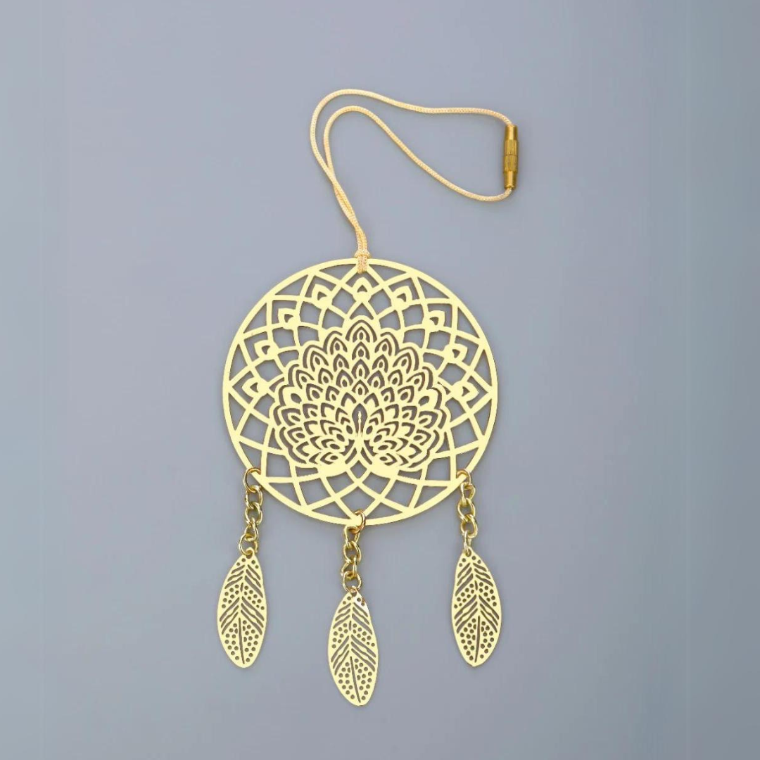 Brass Peacock Dream Catcher