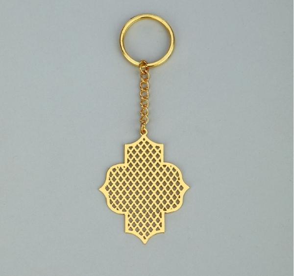 Noor Collection Taj Jaali Brass Key Chain