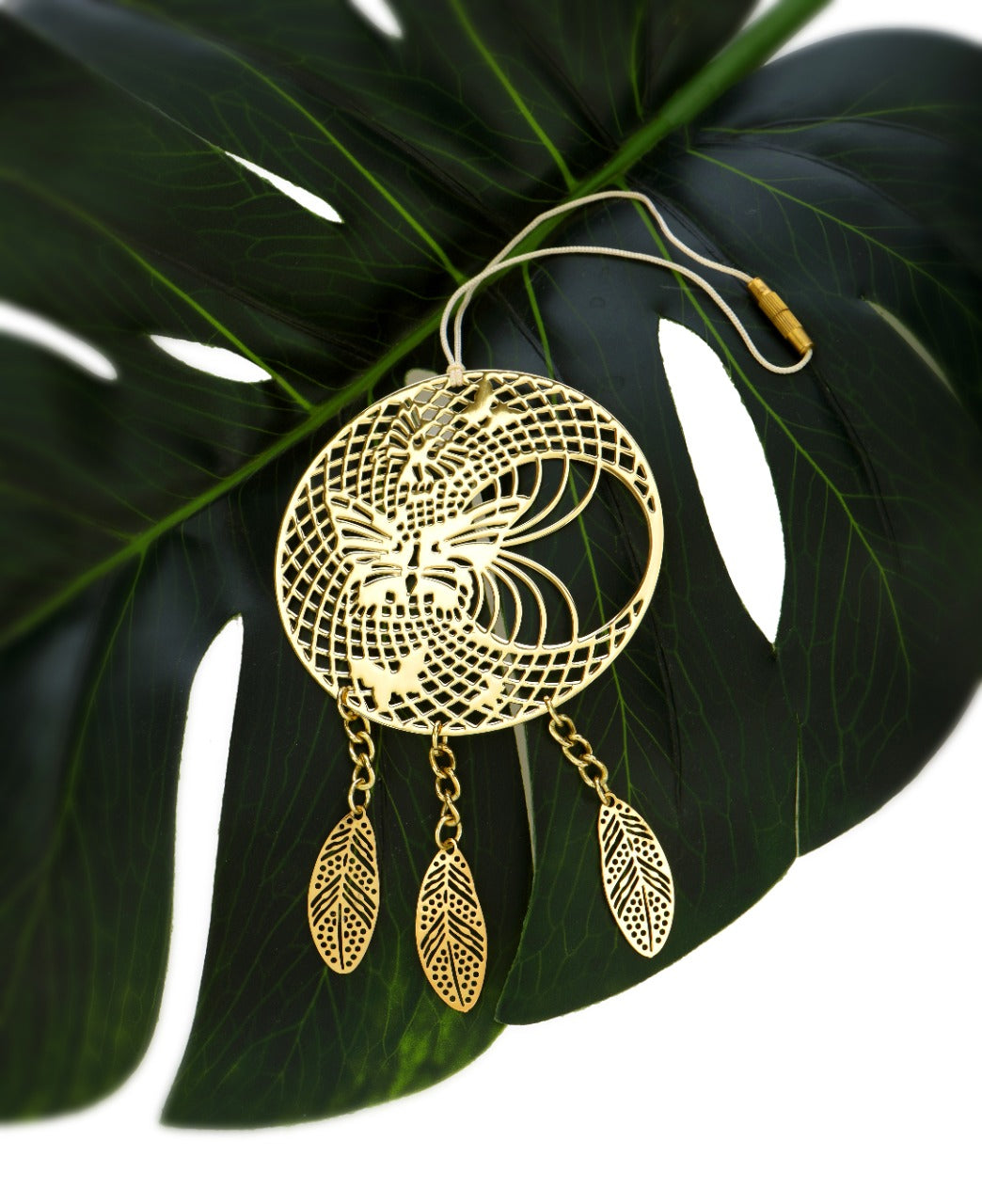 Brass Metal Butterfly Dream Catcher