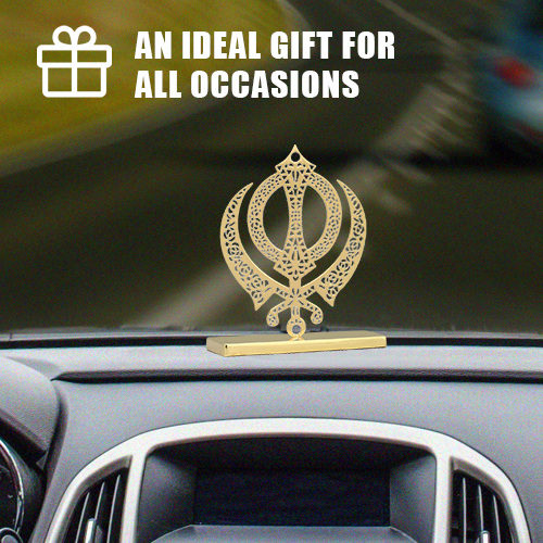 Khanda Car Dashboard Decor Sikh Khanda Car Accessories Home Decor Office Desk  Decor 