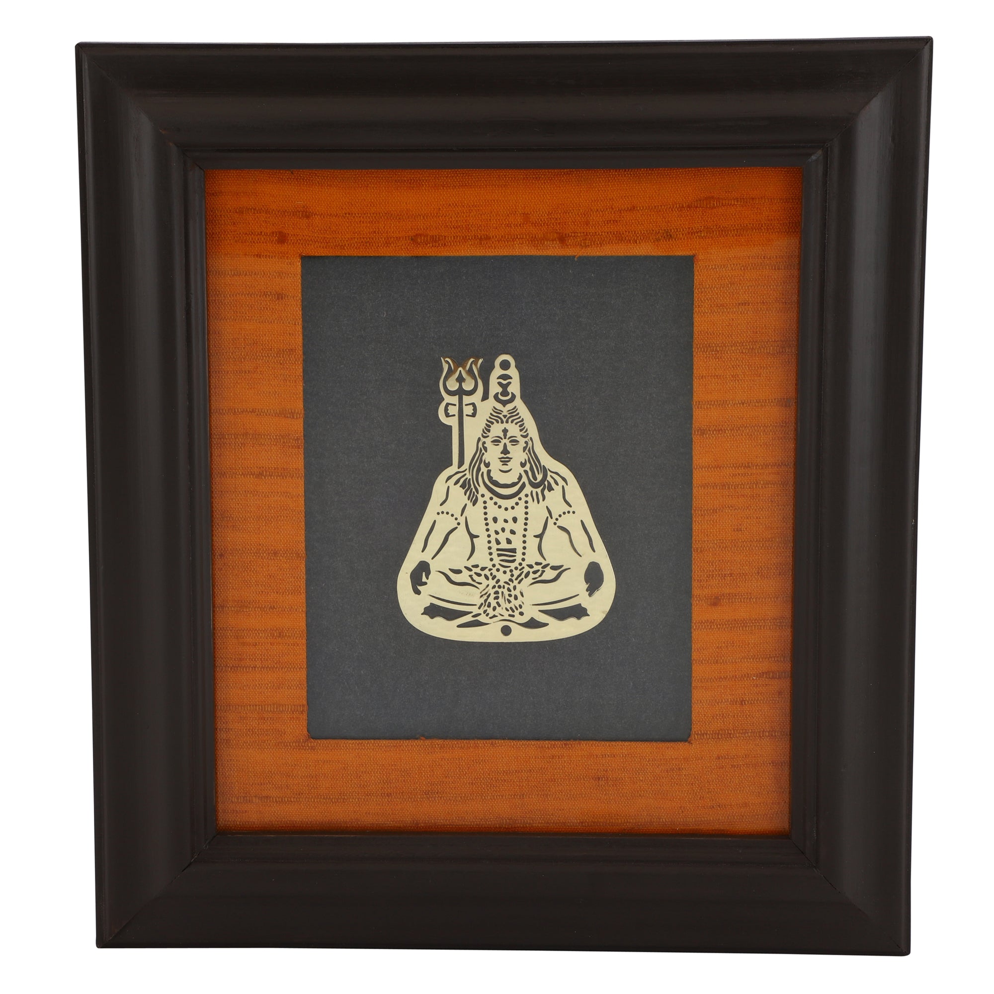 Adoraa's Shivji/Shiva framed brass metal wall art décor