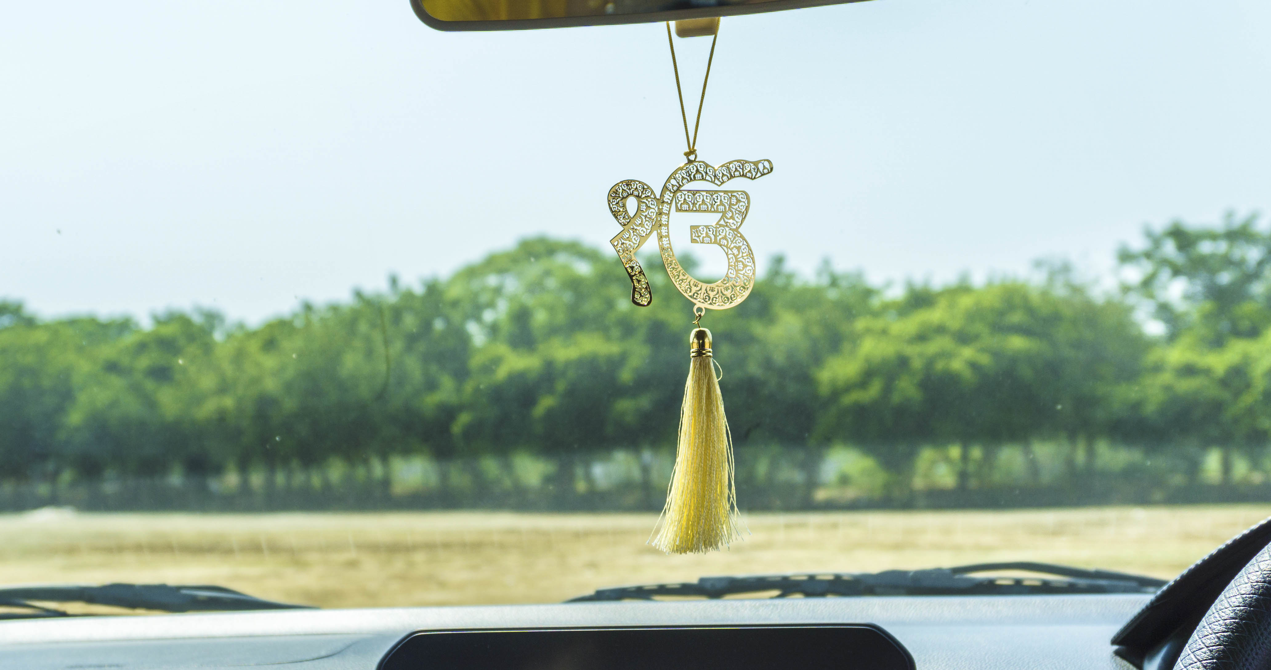 Buy Adoraa's handcrafted om symbol car rear view mirror décor hanging  accessories online in india – ADORAA