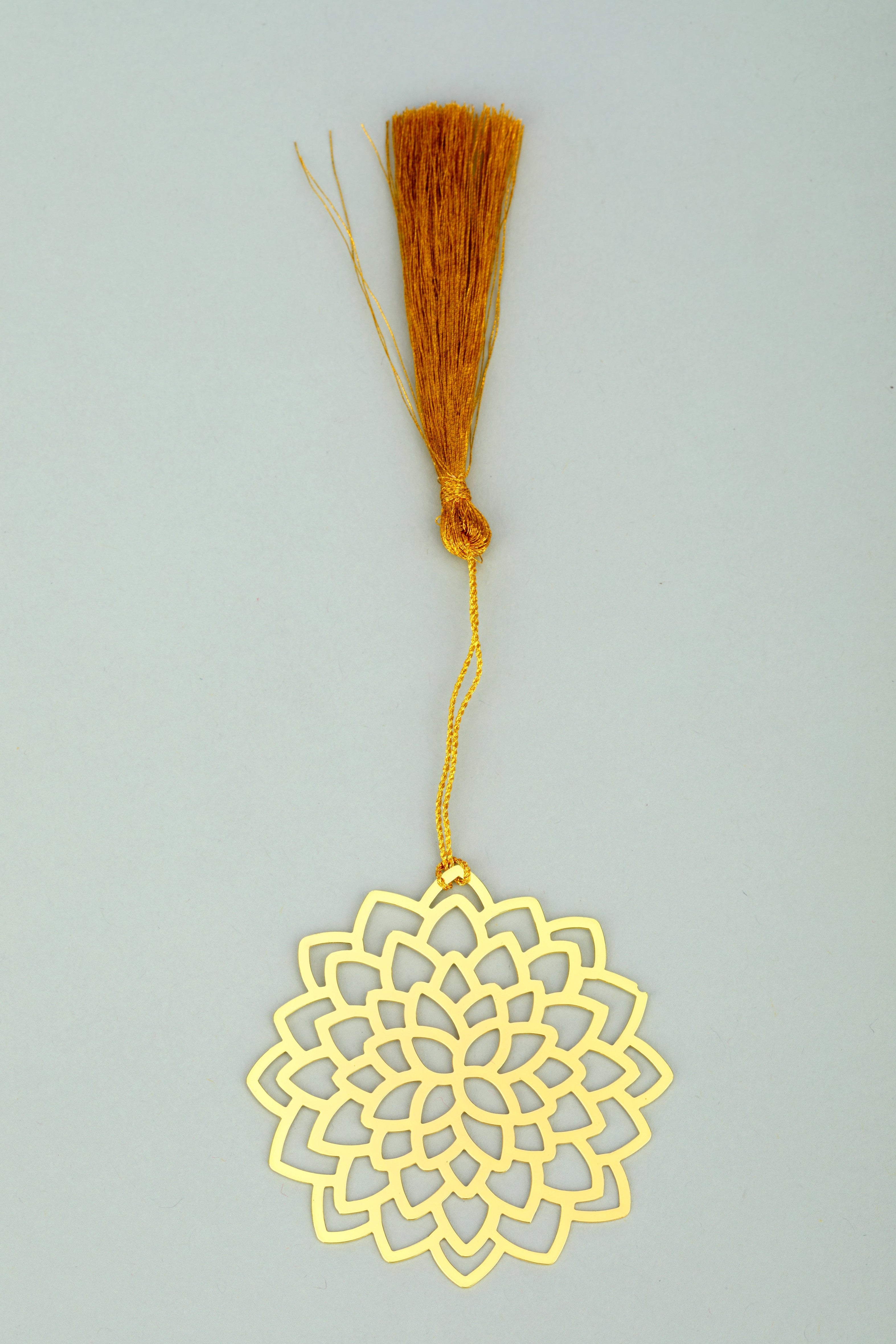 ADORAA's  Lotus Golden Brass Metal Bookmark