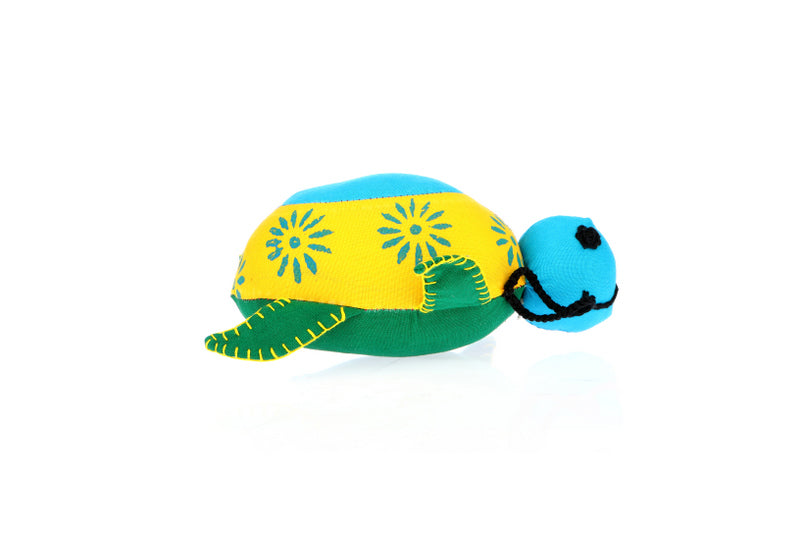 Adoraa's Tortoise Shape Yellow and Green Handmade Décor/Toy