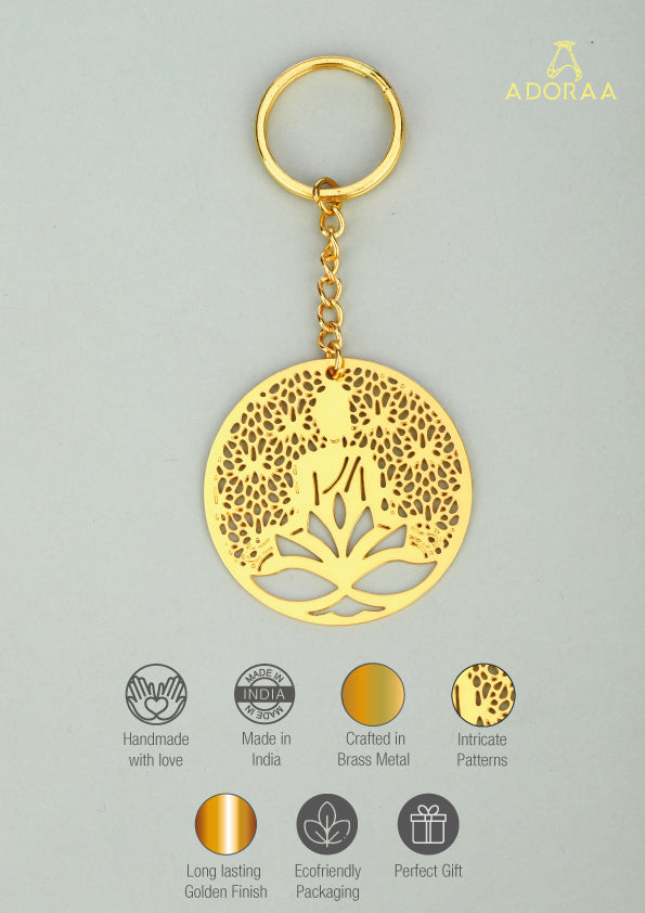 Rythym Collection Buddha Brass Key Chain